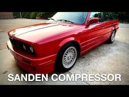 Sanden  AC compressor conversion with A/C Solutions for my e30