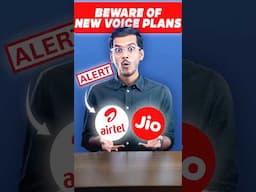 🚨STAY SAFE FROM NEW PLANS🚨 #Jio #Airtel #VoicePlans #NewPlans