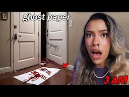 DO NOT PLAY THE GHOST PAPER CHALLENGE AT 3AM (YOU WON'T BELIEVE WHAT HAPPENED!!)