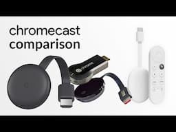 Chromecast Model Compare Review - Classic and Google TV - 4k / HD