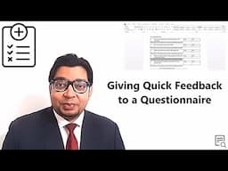 Giving Quick Feedback to a Questionnaire