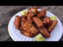 Honey Sriracha Chicken Wings On A Pellet Grill