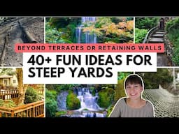 Creative landscaping ideas for slopes 🪴 No retaining wall landscaping for hills and steep yards