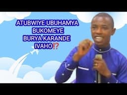 UBUHAMYA BUFITE IMBARAGA : UMUKOZI W'IMANA BOSCO YACIYEMO👂KARANDE IVAHO 🥺