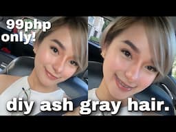 99PHP DIY ASH GRAY HAIR + GIVEAWAY | Ar. Erika Lim