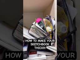 How to make a THICK/CHUNKY sketchbook pt.2 #chunkysketchbook #sketchbookideas #sketchbookart #art