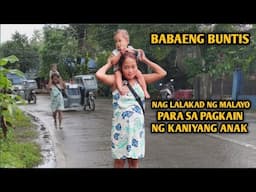 BABAENG BUNTIS NAG LALAKAD NG MALAYO HABANG PASAN ANG ANAK