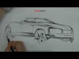 Car design sketch