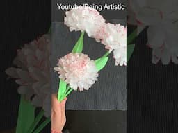 DIY Tissue paper flower | paper craft #shorts  #viralshorts #Papercraft #paperflower #DIYflower