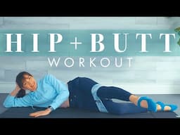 Glute & Hip Mat Workout // Knee & Beginner Friendly w/ optional Loop Band!