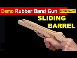 [No.70] Sliding barrel, 6 rounds Rubber Band Gun /oggcraft.jp