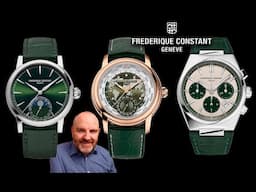 Tres modelos de Frederique Constant en verde