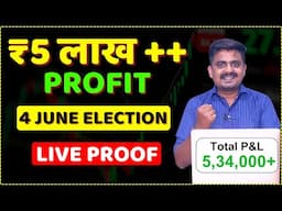 Election Results 2024 & Stock Market Crash | BJP vs Congress | 5 June Stock Market Nifty Rally