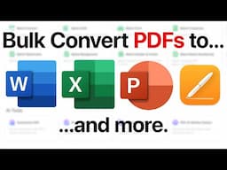 Bulk Convert PDFs to Word, Excel & Editable Formats (without Adobe Acrobat)