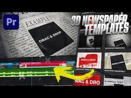 3D Newspaper Transition Templates - Premiere Pro