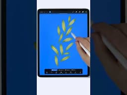 here's a procreate watercolor tip for painting loose florals and watercolor leaves in procreate.