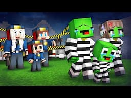 JJ's POLICE Family KICKED OUT Mikey's PRISON Family from VILLAGE in Minecraft - Maizen