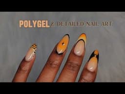 Polygel Start to Finish & Detailed Nail Art  |  Fall Inspired Set