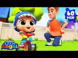 Yes Yes I Can Ride A Bike Myself | Little Angel | Cartoons for Kids - Explore With Me!