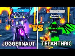 JUGGERNAUT Titan TV Man VS TELANTHRIC Unit!! Which One Is Better? 🤔🔥 (Roblox) | Toilet Tower Defense