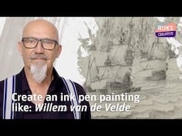 Ink Tutorial | How to create an Ink pen painting  | Rijksmuseum