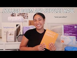 COLLEGE DORM AND SCHOOL SUPPLIES HAUL | senior year edition