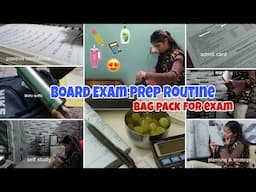 EXAM FULL DAY ROUTINE😍| Study Timetable+Exam Bagpack #boardexam #school #schoolmorningroutine