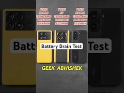 Poco X7 Pro vs X6 Pro vs X7 Battery Drain Test 🔥