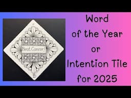 Word of the Year or Intention Tile for 2025