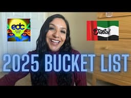 2025 FESTIVAL & TRAVEL BUCKET LIST! | EDC Korea, Tomorrowland Dubai, Movement Detroit