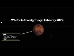 Venus and Mars dominate the sky. What's in the night sky tonight, February 2025