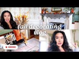 Decorate for Fall/Halloween with Me | vlog