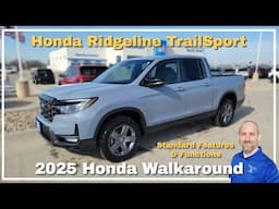 2025 Honda Ridgeline TrailSport Walkaround Standard Features