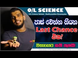 Exam ගොඩදාගන්න තියන අවසාන Chance එක! | Madhusankha Dissanayake