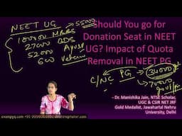 Should You go for Paid or Donation Seat in NEET UG? Impact of Quota Removal in NEET PG #neetpg2025