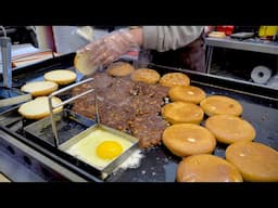 Homemade hamburger for just $1? Very cheap burger shop [Korean street food]