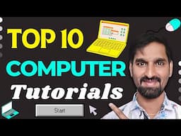 Top 10 Computer Tutorials in Telugu | Learn Computer For Beginners | Computer Basics to Advance