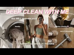 DEEP CLEAN WITH ME: I haven't cleaned in MONTHS 🧼🧹 | very motivational!!