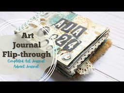 Art Journal Flip Through | #ArtJournalAdvent Journal