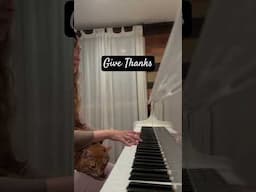 Give Thanks #thanksgiving #piano #cat