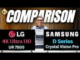 Samsung Crystal 4K Vision Pro TV vs LG UR7500 TV | Samsung Crystal 4K Vivid Pro TV | Best TV 2025