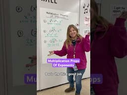 Multiplication properties of exponents! #iteachalgebra #math #algebra #mathematics #iteachmath