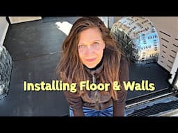 Van Build | (Quick Floor & Wall Install (Ep. 5 Ram Promaster 136" High Roof)