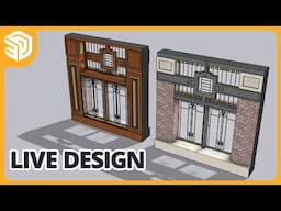 3D Modeling Frank Lloyd Wright Stained Glass Windows in SketchUp