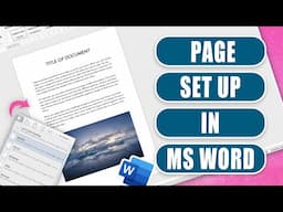 How to set up your page in Word - easy tutorial for beginners