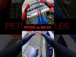 Peter VS Miles who‘s faster? 🕷️SPIDERMAN Parkour POV Battle