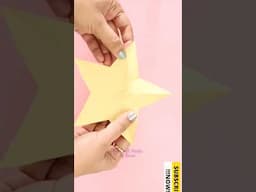 Perfect Star Cutting #DIY #PaperStar #christmasdecoration #papercraft #merrychristmas #trending