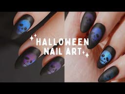 Magnetic Gel Halloween Nail Art (IT DISAPPEARS! 😱)