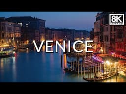 Venice At Night In 8K: Walking Tour of Italy's Most Romantic City [8K]