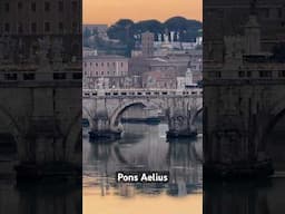 Pons Aelius, one of Rome’s ancient bridges, always tied to the Mausoleum of Hadrian.